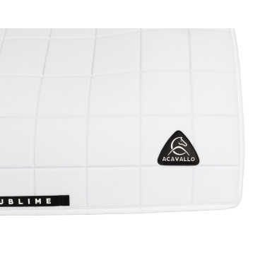 Manta de dressage Acavallo Sublime em tecido técnico quadriculado Branco