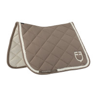 Manta de dressage Equestro com cordão entrançado Nogueira / branco antigo Castanho