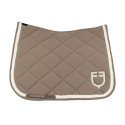 Manta de dressage Equestro com cordão entrançado Nogueira / branco antigo Castanho