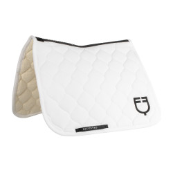 Manta de dressage Equestro acolchoada em formato cebola Branco Manta de dressage Equestro acolchoada em formato cebola Branco
