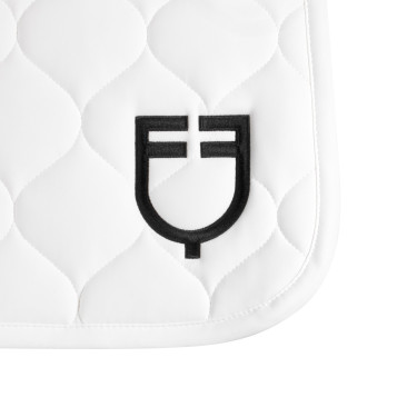 Manta de dressage Equestro acolchoada em formato cebola Branco Manta de dressage Equestro acolchoada em formato cebola Branco
