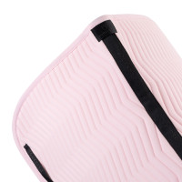 Manta de dressage Equestro acolchoada Wave em tecido técnico Branco antigo / azul-marinho Blazer