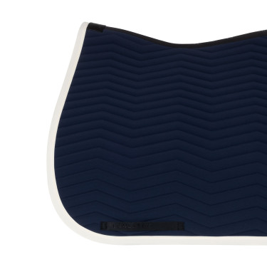 Manta de dressage Equestro acolchoada Wave em tecido técnico Blazer marinho / branco antigo Azul-marinho
