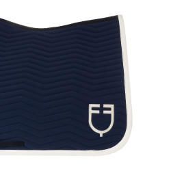 Manta de dressage Equestro acolchoada Wave em tecido técnico Blazer marinho / branco antigo Azul-marinho