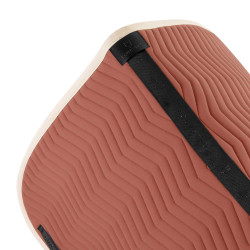 Manta de dressage Equestro acolchoada Wave em tecido técnico Redwood / branco antigo Vermelho