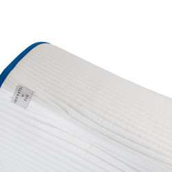 Tapete de dressage Equestro x FISE com logótipo bordado Branco / azul de Saboia