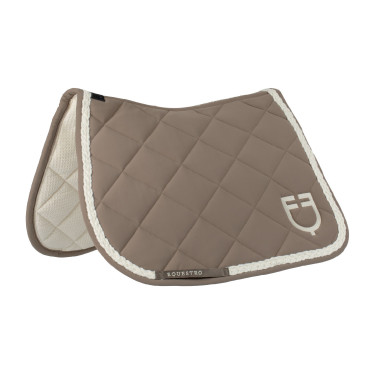 Manta de salto Equestro com cordão entrançado Nogueira / branco antigo Castanho Manta de salto Equestro com cordão entrançado Nogueira / branco antigo Castanho
