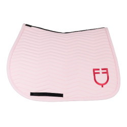 Manta de salto Equestro acolchoada Wave em tecido técnico Bailarina / madressilva Rosa