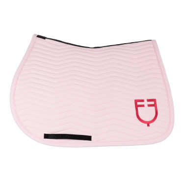 Manta de salto Equestro acolchoada Wave em tecido técnico Bailarina / madressilva Rosa