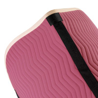 Manta de salto Equestro acolchoada Wave em tecido técnico Rosa castelo / branco antigo