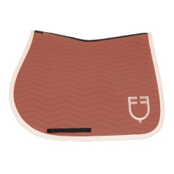 Manta de salto Equestro acolchoada Wave em tecido técnico Redwood / branco antigo Vermelho Manta de salto Equestro acolchoada Wave em tecido técnico Redwood / branco antigo Vermelho