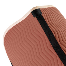 Manta de salto Equestro acolchoada Wave em tecido técnico Redwood / branco antigo Vermelho