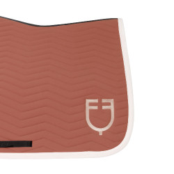 Manta de salto Equestro acolchoada Wave em tecido técnico Redwood / branco antigo Vermelho Manta de salto Equestro acolchoada Wave em tecido técnico Redwood / branco antigo Vermelho