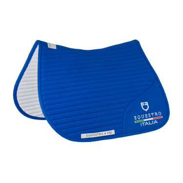 Manta de salto Equestro x FISE com logótipo bordado Azul da Savoia