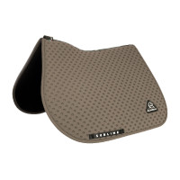 Manta de sela CSO Acavallo Sublime em tecido técnico com bolinhas Terra Castanho