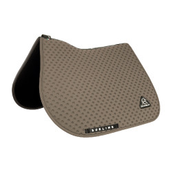 Manta de sela CSO Acavallo Sublime em tecido técnico com bolinhas Terra Castanho