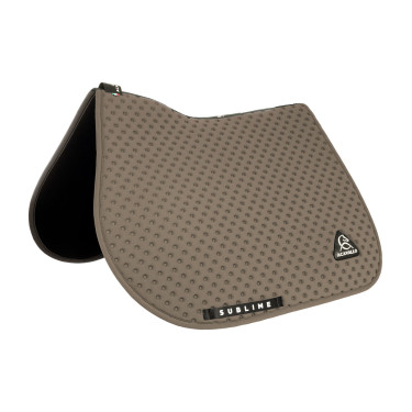 Manta de sela CSO Acavallo Sublime em tecido técnico com bolinhas Terra Castanho