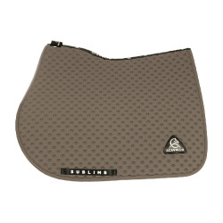 Manta de sela CSO Acavallo Sublime em tecido técnico com bolinhas Terra Castanho