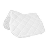 Manta de sela de salto Equestro em tecido técnico respirável Branco / branco Manta de sela de salto Equestro em tecido técnico respirável Branco / branco