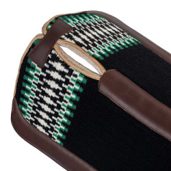 Manta western Pool’s clássica Preto / branco / verde