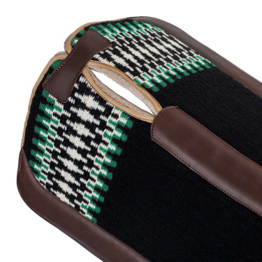 Manta western Pool’s clássica Preto / branco / verde