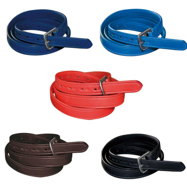 Estribos de nylon revestido de couro Flags & Cup Estribos de nylon revestido de couro Flags & Cup