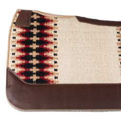 Tapa de sela western Pool’s contoured Bege / vermelho