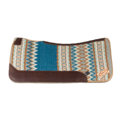 Tapa de sela western Pool’s contoured Azul / bege