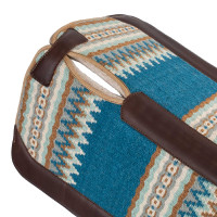 Tapa de sela western Pool’s contoured Azul / bege