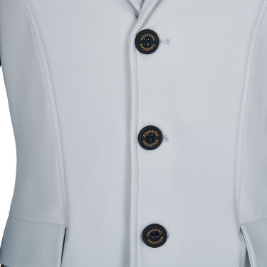 Casaco de concurso infantil Equestro corte slim três botões Bruma portuária