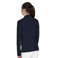Casaco de concurso infantil Equestro corte slim três botões Blazer marinho Azul-marinho Casaco de concurso infantil Equestro corte slim três botões Blazer marinho Azul-marinho