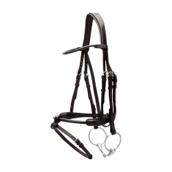 Bridão de couro redondo Working By Dy'on Preto Bridão de couro redondo Working By Dy'on Preto