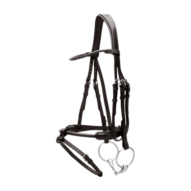 Bridão de couro redondo Working By Dy'on Preto Bridão de couro redondo Working By Dy'on Preto