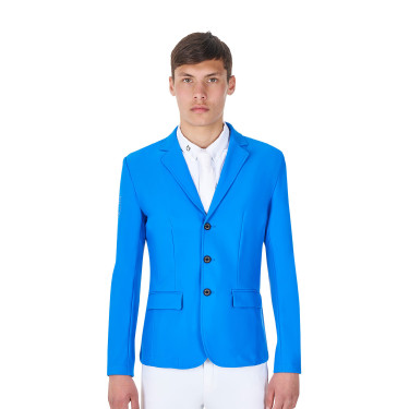 Casaco de competição masculino Equestro x FISE de três botões Azul da Savoia Casaco de competição masculino Equestro x FISE de três botões Azul da Savoia