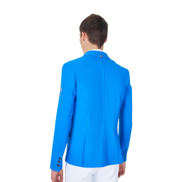 Casaco de competição masculino Equestro x FISE de três botões Azul da Savoia Casaco de competição masculino Equestro x FISE de três botões Azul da Savoia