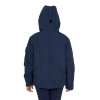 Casaco infantil unissex Equestro impermeável e corta-vento em nylon Blazer marinho Azul-marinho