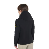 Casaco infantil unissex Equestro impermeável e corta-vento em nylon Blazer marinho Azul-marinho