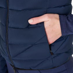 Colete feminino sem mangas Equestro em nylon Blazer marinho Azul-marinho