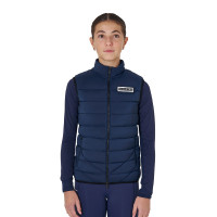 Colete sem mangas para menina Equestro em nylon técnico Blazer marinho Azul-marinho Colete sem mangas para menina Equestro em nylon técnico Blazer marinho Azul-marinho