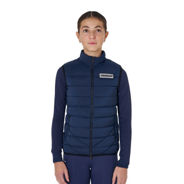 Colete sem mangas para menina Equestro em nylon técnico Blazer marinho Azul-marinho
