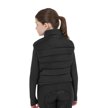 Colete sem mangas para menina Equestro em nylon técnico Preto Colete sem mangas para menina Equestro em nylon técnico Preto