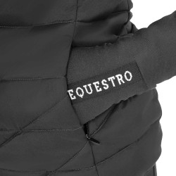 Colete sem mangas para menina Equestro em nylon técnico Preto Colete sem mangas para menina Equestro em nylon técnico Preto