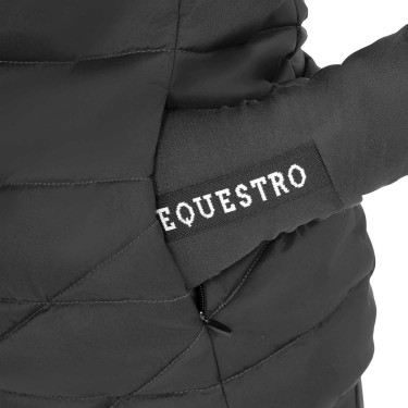 Colete sem mangas para menina Equestro em nylon técnico Preto Colete sem mangas para menina Equestro em nylon técnico Preto