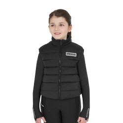 Colete sem mangas para menina Equestro em nylon técnico Preto Colete sem mangas para menina Equestro em nylon técnico Preto