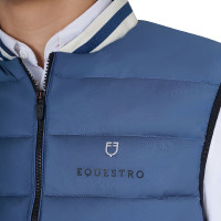Colete masculino Equestro em nylon Mar de Bering Azul Colete masculino Equestro em nylon Mar de Bering Azul