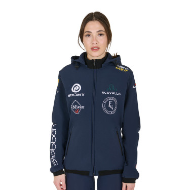Casaco Softshell Equestro New Style Multilogo Blazer marinho Azul-marinho