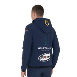 Casaco Softshell masculino Equestro New Style Multilogo Blazer marinho Azul-marinho