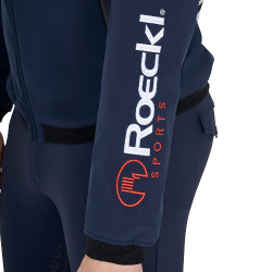 Casaco Softshell masculino Equestro New Style Multilogo Blazer marinho Azul-marinho