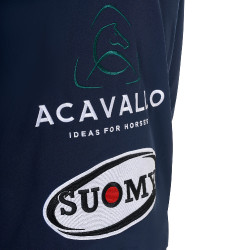 Casaco Softshell masculino Equestro New Style Multilogo Blazer marinho Azul-marinho