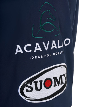 Casaco Softshell masculino Equestro New Style Multilogo Blazer marinho Azul-marinho